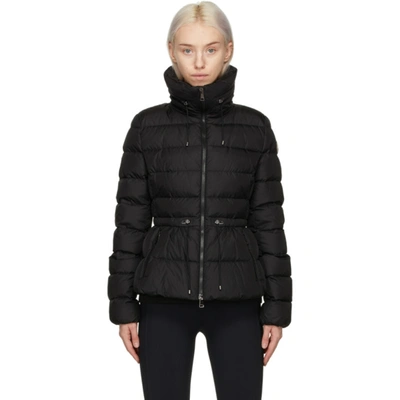 Moncler Marquer Short Quilted Down Rain Jacket In Black
