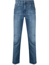 7 For All Mankind Standard Straight-leg Jeans In Ink