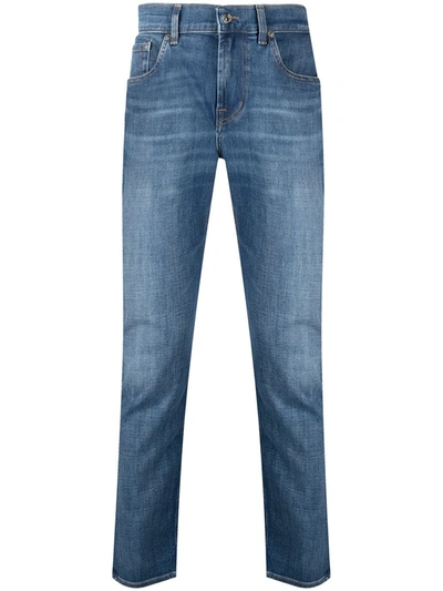 7 For All Mankind Standard Straight-leg Jeans In Ink