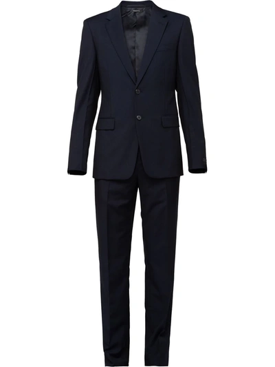 Prada Slim Fit Two Piece Suit In Multi-colored