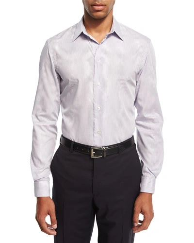 Giorgio Armani Striped Dress Shirt, Purple