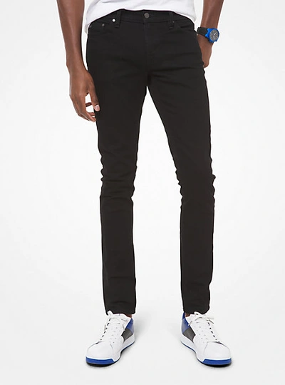 Michael Kors Slim-fit Stretch-cotton Jeans In Black