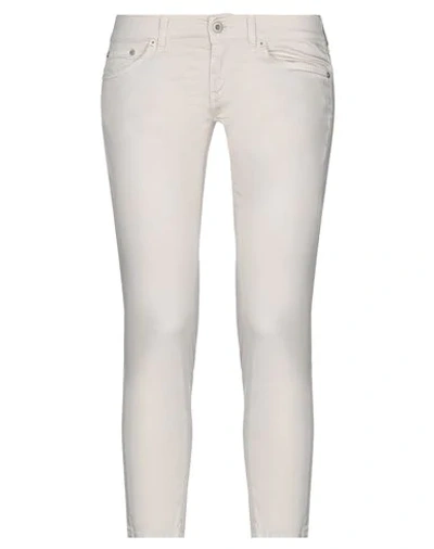 Dondup Cropped Pants In Ivory