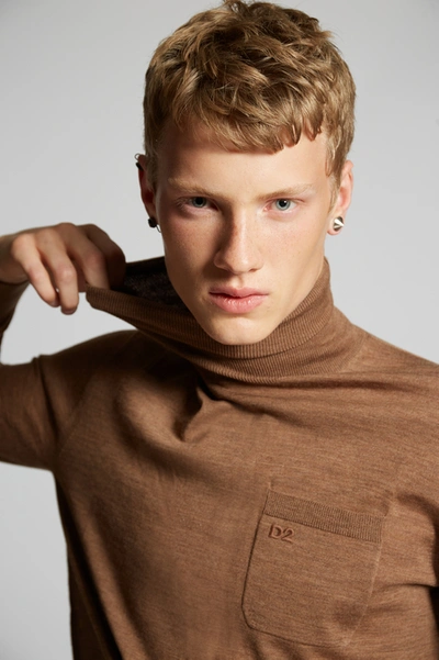 Dsquared2 Men Pullover In Camel