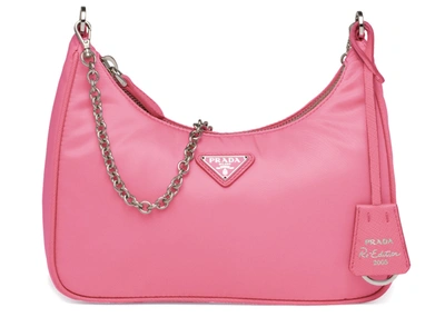 Prada Re-Edition 2005 Nylon Bag Pink 