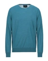 Giorgio Armani Sweater In Slate Blue