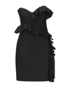 Msgm Short Dresses In Black