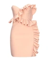Msgm Short Dresses In Pale Pink
