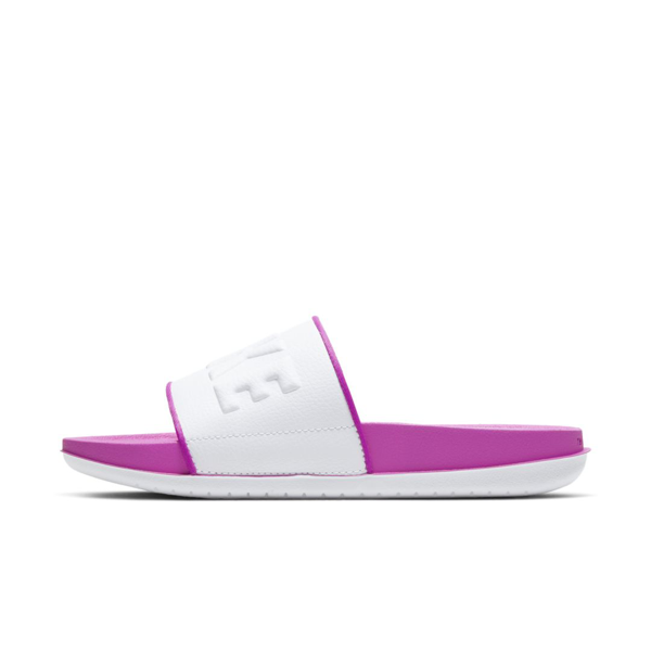 nike pink sliders