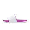 Nike Offcourt Sliders In White And Pink
