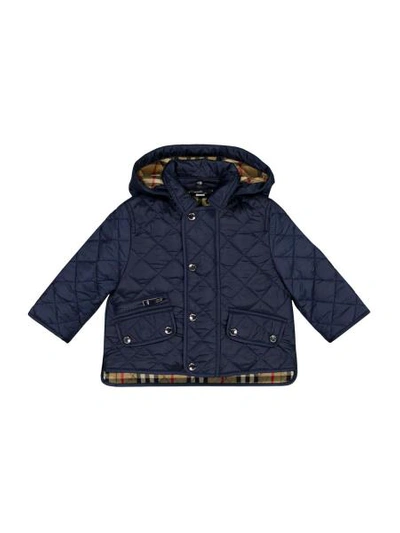 Burberry Kids Jacket For Boys In Blue