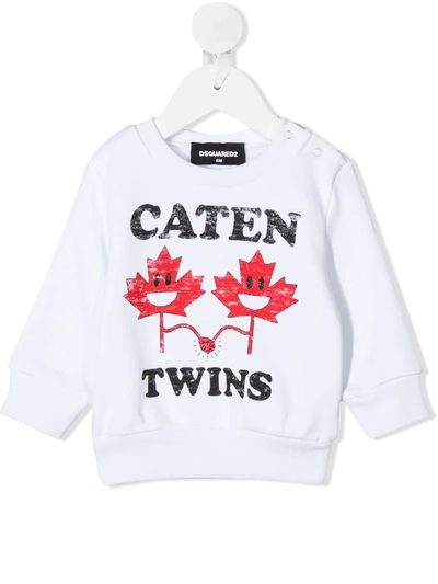 Dsquared2 Babies' Kids Sweatshirt For For Boys And For Girls In White