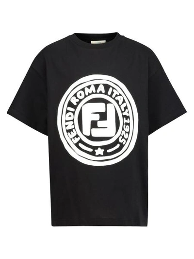 Fendi Kids T-shirt For For Boys And For Girls In Black