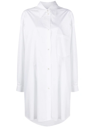 Mm6 Maison Margiela Oversized Shirt In White