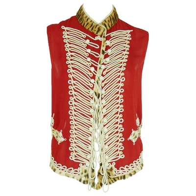 Pre-owned Jean Paul Gaultier Silk Jacket In Red