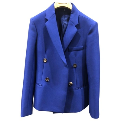 Pre-owned Celine Blue Polyester Jacket