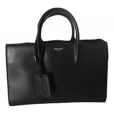 Pre-owned Saint Laurent Jane Leather Handbag In Black