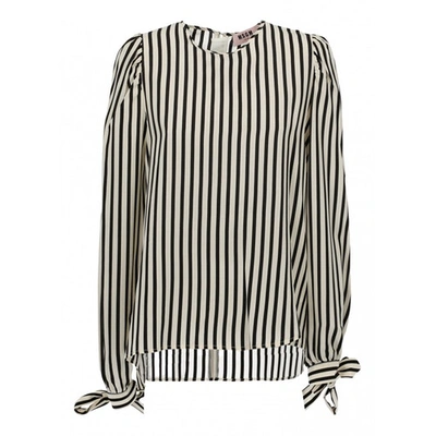 Pre-owned Msgm Silk Blouse In Black