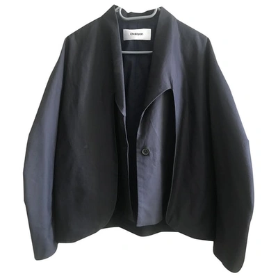 Pre-owned Chalayan Navy Cotton Jacket