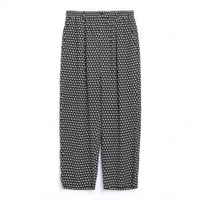 Pre-owned Marni Silk Large Pants In Black