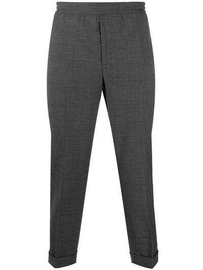 Neil Barrett Elasticated Waist Tailored Trousers In Grey