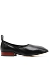 Loewe 20mm Leather Ballerinas In Black