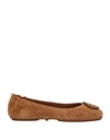 Tory Burch Ballet Flats In Brown