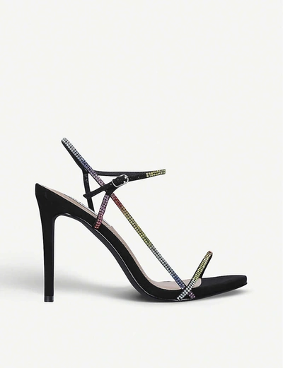 Steve Madden Oaklyn Rhinestone embellished Faux leather Heeled Sandals In Other ModeSens