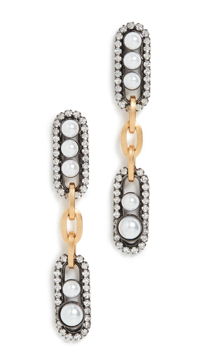 Elizabeth Cole Everson Earrings In Pearl