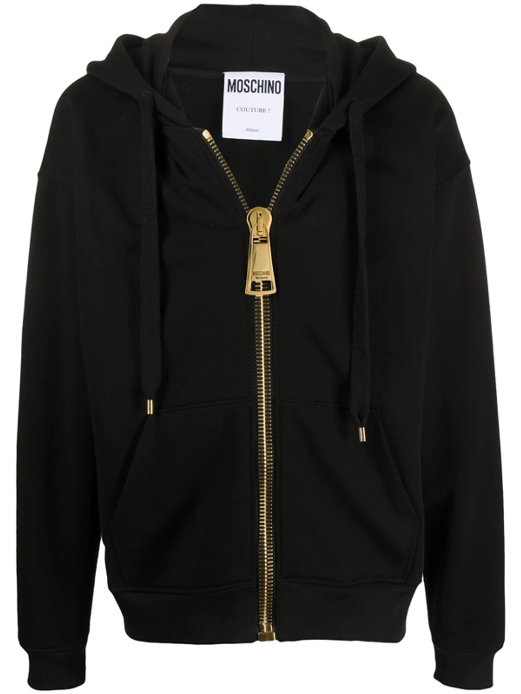 【送料&関税込】Moschino Couture Cotton Zip-up Sweatshirt Moschino Couture Cotton Zip-Up Sweatshirt – Axsson Fashion AB