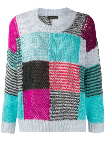 Stine Goya Sana Patchwork Jumper In Blue