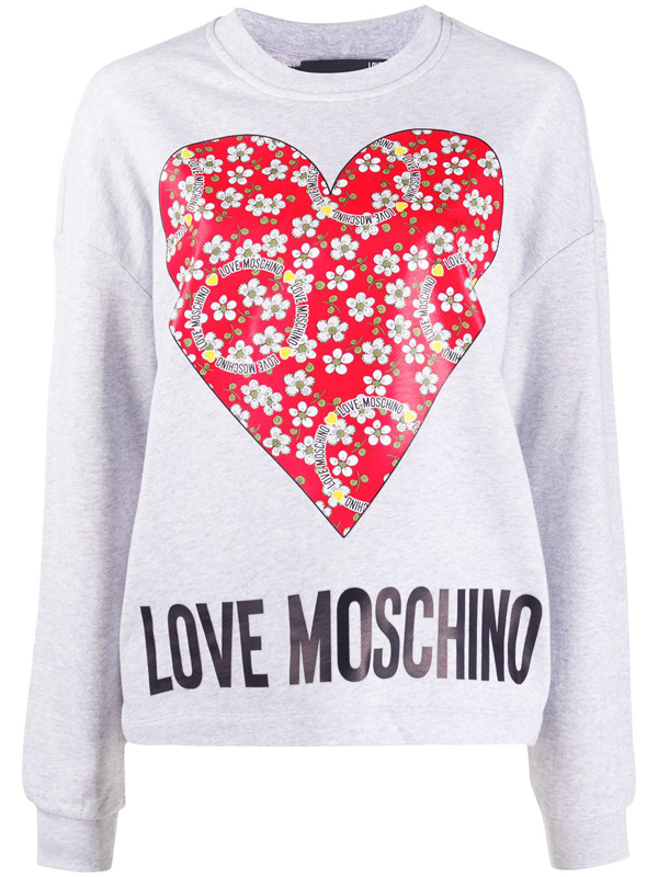 love moschino heart sweatshirt