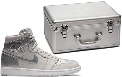 Pre-owned Jordan 1 Retro High Co.jp Neutral Grey (suitcase) In Neutral Grey/metallic Silver-white