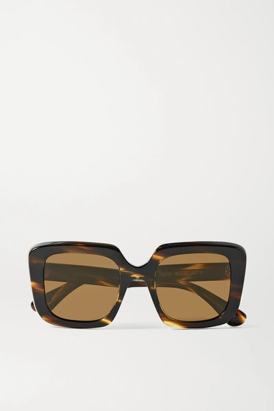 Oliver Peoples Franca Oversized Square-frame Tortoiseshell Acetate Sunglasses
