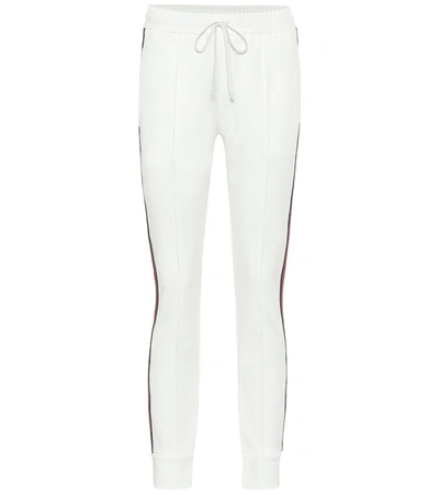 Gucci Piqué-jersey Sweatpants In White