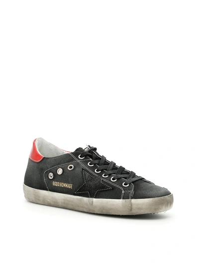 Golden Goose David Bowie Superstar Sneakers In Blak Canvas/david Bowie|metallico  | ModeSens