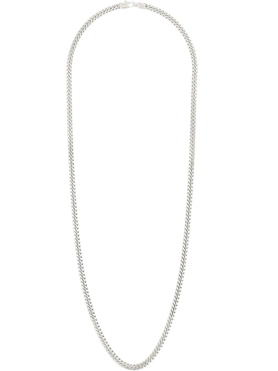 Tom Wood Sterling Silver Long Curb Chain Necklace In Metallic