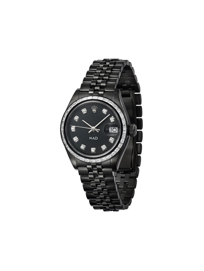 Mad Paris Customised  Rolex Datejust Watch In Black