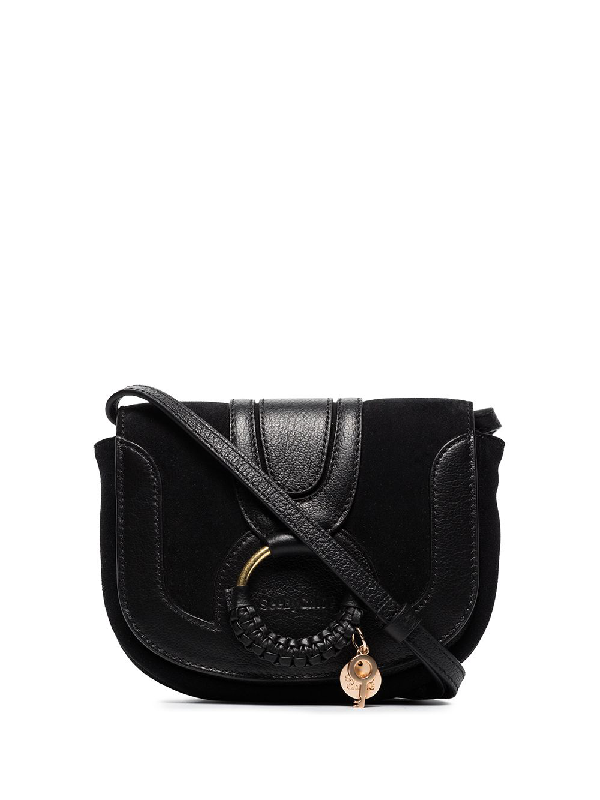 chloe black leather purse