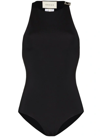 Gucci Classic One-piece Swimsuit In Black
