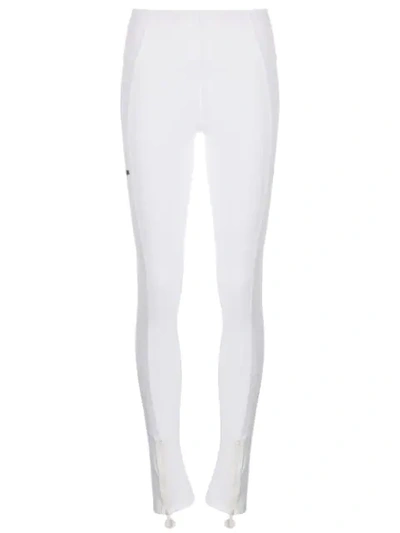 Off-white Active Split Leg Leggings In White