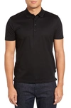 Hugo Boss 'pallas' Regular Fit Logo Embroidered Polo Shirt In Black