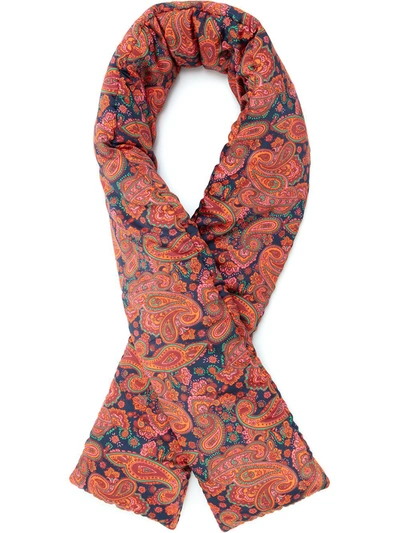 Jw Anderson Paisley Print Padded Scarf In Red
