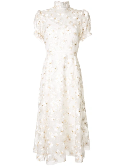 Macgraw Flower Porcelain Dress In Yellow
