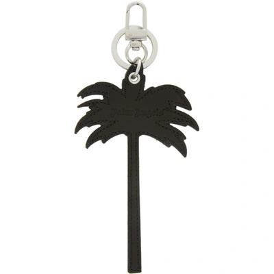 Palm Angels Palm Tree Keyring In Black