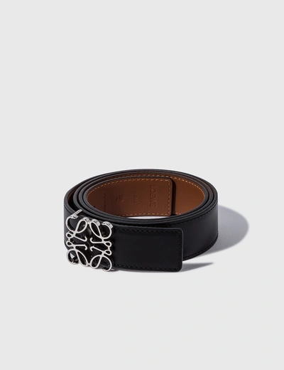 Loewe Reversible Anagram Belt In Black