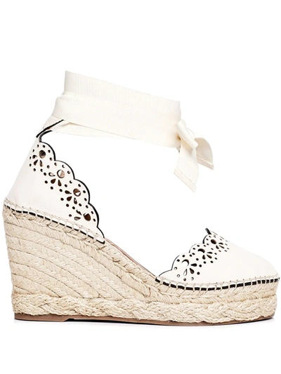 Tabitha Simmons Ravi Wedge Espadrilles In White