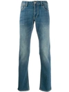 Emporio Armani Slim-fit Jeans In Blue