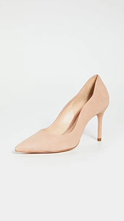 Schutz Analira Point Toe Pumps In Honey Beige