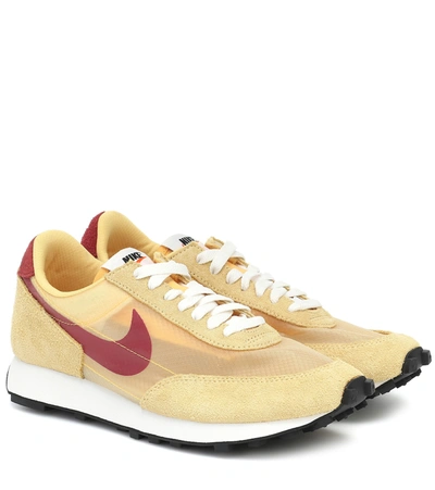 Nike Daybreak Sp Faux Suede And Ripstop Sneakers In Yellow